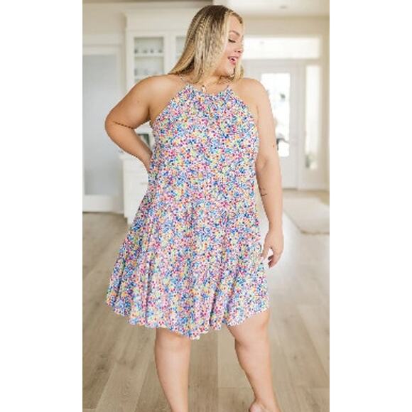 New NWT Emily Wonder Floral Tiered‎ Dress 2X - Picture 2 of 14